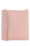 Jil Sander Unique Handle Leather Shoulder Bag In Pink