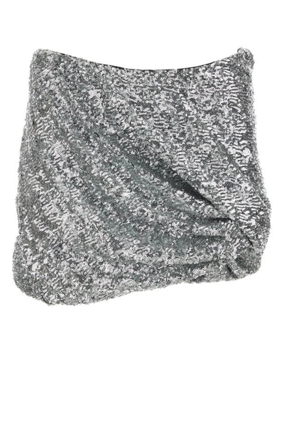 Attico Skirt The  Woman Color Silver