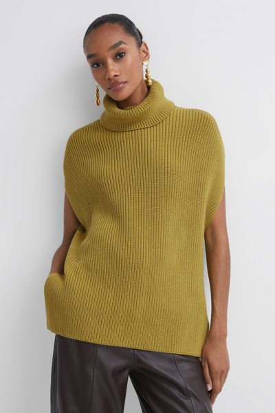 Florere Lime  Knitted Roll Neck Top