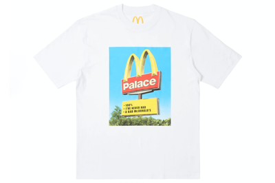 Pre-owned Palace X Mcdonald's Sign T-shirt White
