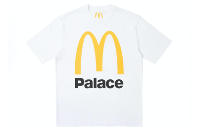 Pre-owned Palace X Mcdonald's Logo T-shirt White