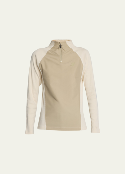 Luar Bicolor Light Tech Pullover In Oat