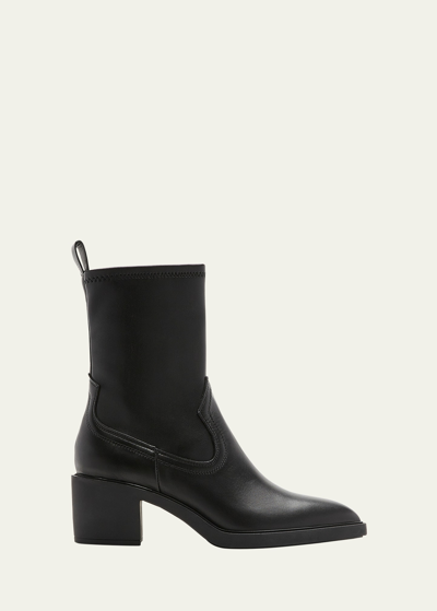 La Canadienne Parks Leather Western Mid Boots In Black
