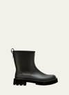 La Canadienne Puddle Rubber Short Rain Boots In Black