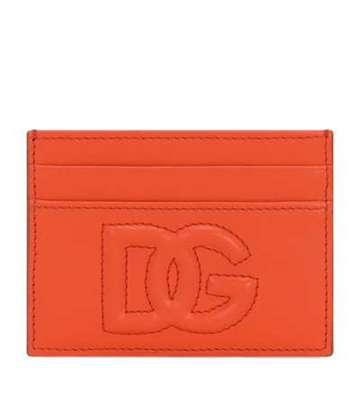 Dolce & Gabbana Leather Card Holder In Multi