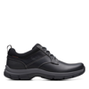 Clarks Men's Collection Walpath Leather Low Top Lace Up Sneaker In Black