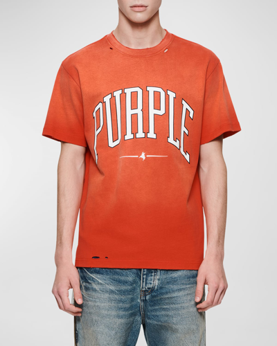 Purple Men's Collegiate T-shirt In Red