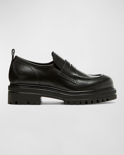 La Canadienne Refresh Leather Loafer In Black