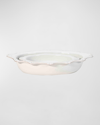 Juliska Berry & Thread Whitewash Oval 2-piece Baking Set In White