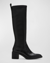 LA CANADIENNE PATON LEATHER WESTERN KNEE BOOTS
