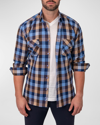 MACEOO MEN'S EMBROIDERED FLANNEL SPORT SHIRT