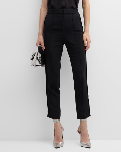 Dice Kayek Pressed-crease Straight-leg Trousers In Black