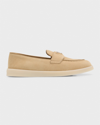 PRADA SUEDE SLIP-ON CASUAL LOAFERS