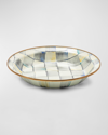 Mackenzie-childs Sterling Check Enamel Pie Plate