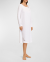 Hanro Naila Lace-trim Cotton Nightgown In White
