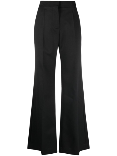 GIVENCHY FLARED TROUSERS - WOMEN'S - WOOL/MOHAIR/COTTON