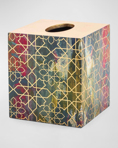 Mackenzie-childs Mosaic Abstract Lacquer Boutique Tissue Cover