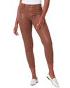 Paige Denim Hoxton Burgundy Dust Luxe Coating High-rise Ankle Jean
