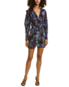 IRO IRO CHAYTON SILK-BLEND MINI DRESS