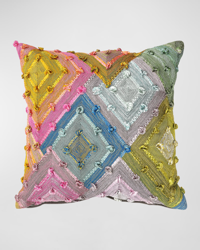 Mackenzie-childs Mosaic Diamond Decorative Pillow - 38"