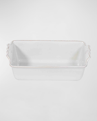 Juliska Berry & Thread Whitewash Loaf Pan In White Wash