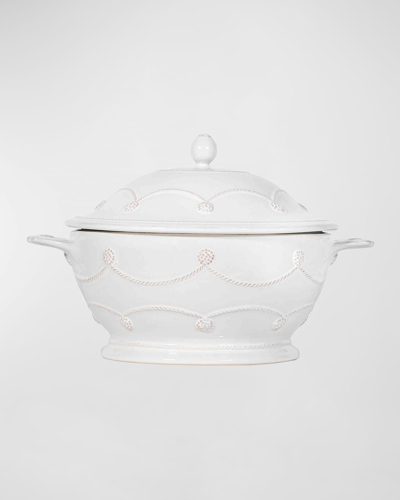 Juliska Berry & Thread Whitewash Lidded Casserole In White Wash