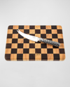 Mackenzie-childs Check Cheese Board Set