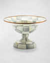 Mackenzie-childs Sterling Check Enamel Compote