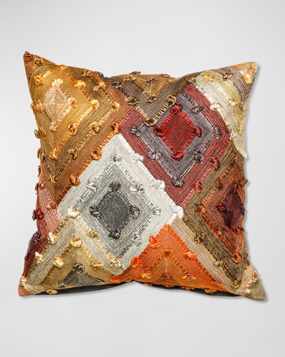 Mackenzie-childs Cobblestone Diamond Pillow