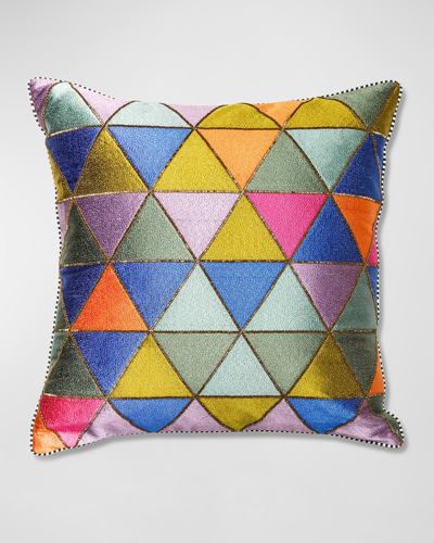 Mackenzie-childs Mosaic Triangle Pillow