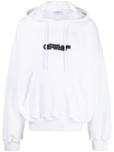 Off-white Blurr Book Over Hoodie White Black