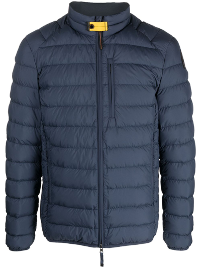 Parajumpers Hooded Down Jacket In Blue