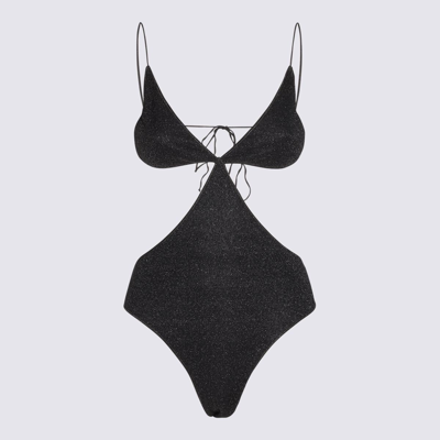 Oseree Cut-out Swimsuit In Black