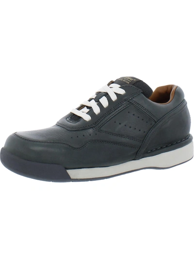 Rockport 7100 Ltd Mens Leather Walking Casual And Fashion Sneakers In Black