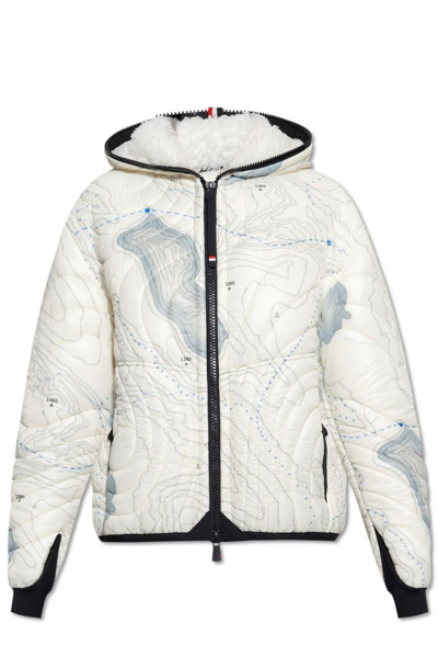 Moncler Grenoble Graphic Printed Down Jacket In Multi