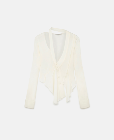 Stella Mccartney Asymmetric Seam Cut-out Shirt