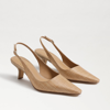 SAM EDELMAN SAM EDELMAN BIANKA SLINGBACK PUMP BUFF TAN RAFFIA