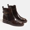 Sam Edelman Nolynn Buckle Bootie Chestnut In Brown