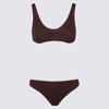 Oseree Oséree Lumiere Sporty Bra Swimwear In Brown