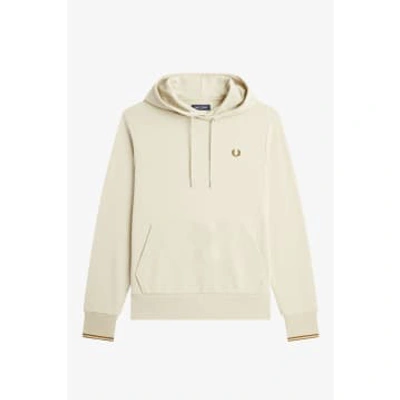 Fred Perry Tipped Hooded Sweatshirt M2643 Oatmeal