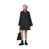 Ganni Long Sleeve Grey Wool Midi Jacket