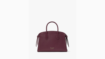 Kate Spade Knott Medium Zip-top Satchel In Deep Cherry