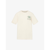 SPORTY AND RICH SPORTY & RICH WOMEN'S CREAM FOREST NEW YORK RACQUET CLUB GRAPHIC-PRINT COTTON-JERSEY T-SHIRT