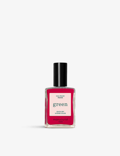 Manucurist Peonie Green Peonie Nail Polish 15ml In White