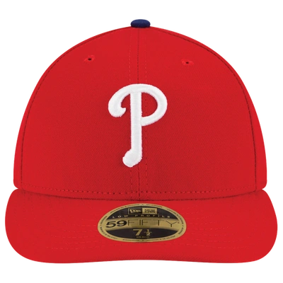 New Era Mens Philadelphia Phillies  Phillies 59fifty Authentic Lp Cap In Red