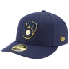 NEW ERA MENS MILWAUKEE BREWERS NEW ERA BREWERS 59FIFTY AUTHENTIC COLLECTION CAP