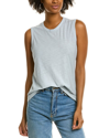 James Perse Slub Cotton Muscle Tank In Blue