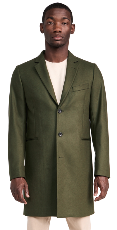 Ps By Paul Smith Sb Overcoat In 35 Greens