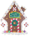 National Tree Company 42in Pre-lit Gingerbread House In Brown