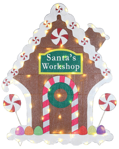 National Tree Company 42in Pre-lit Gingerbread House In Brown